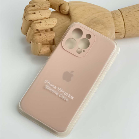 Чехол Silicone Case Full Camera на iPhone 13 Pro Max Pink sand